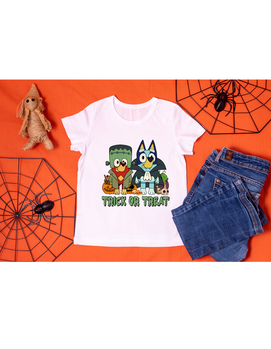 Trick or Treat Bluey Inspired Children's Halloween Top