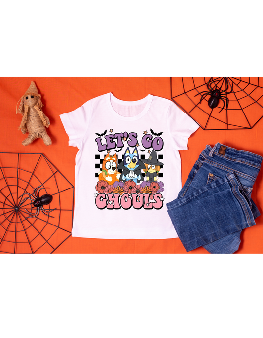 Let's Go Ghouls Bluey Inspired Children's Halloween Top