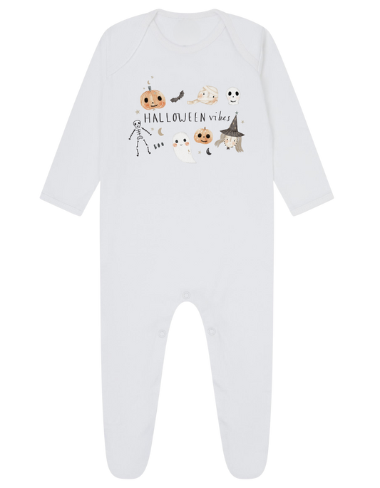 Halloween Vibes Baby Sleepsuit or Vest