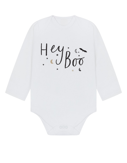 Hey Boo Baby Sleepsuit or Vest