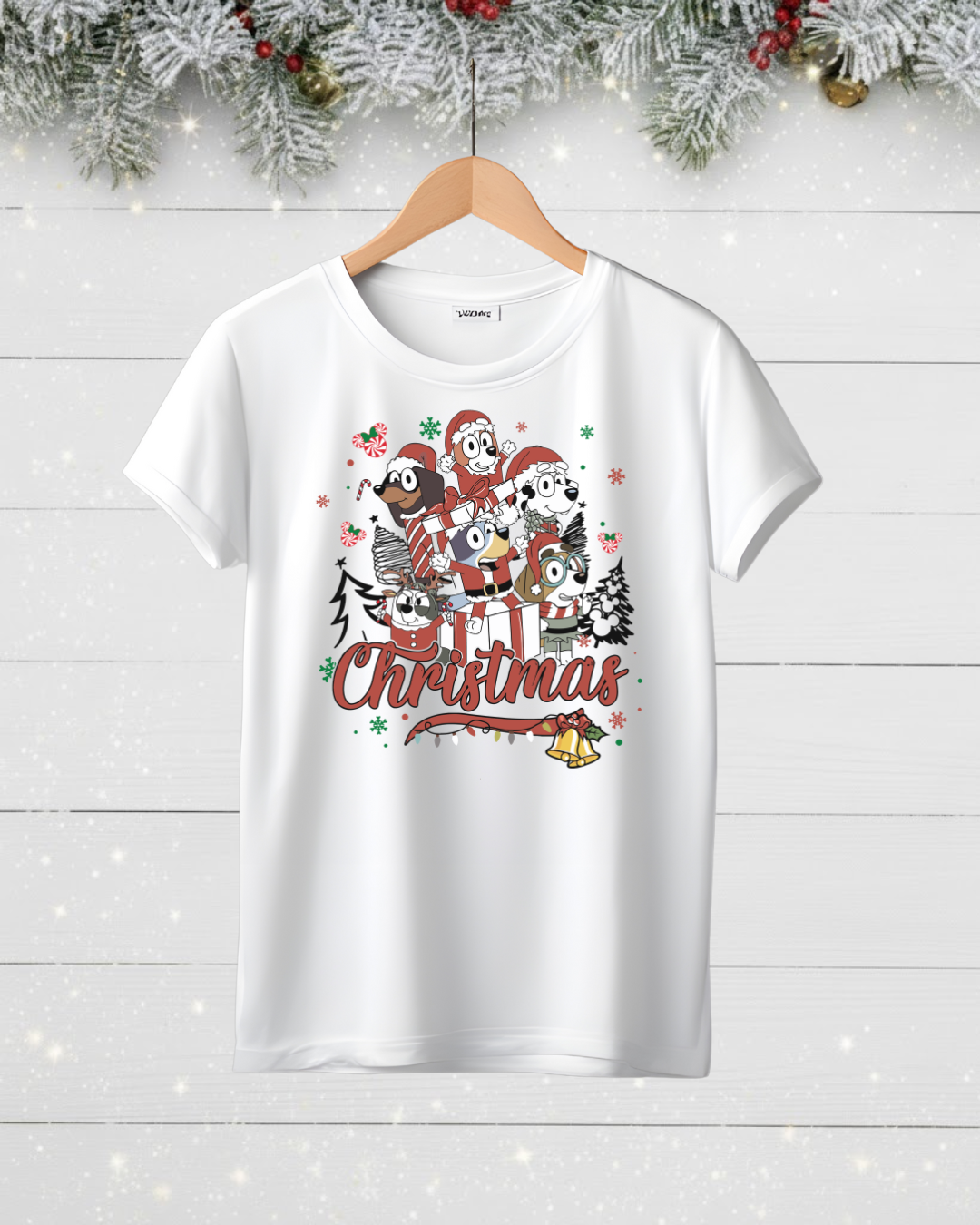 Children's Bluey Vintage Style Christmas T-shirt or Sweatshirt