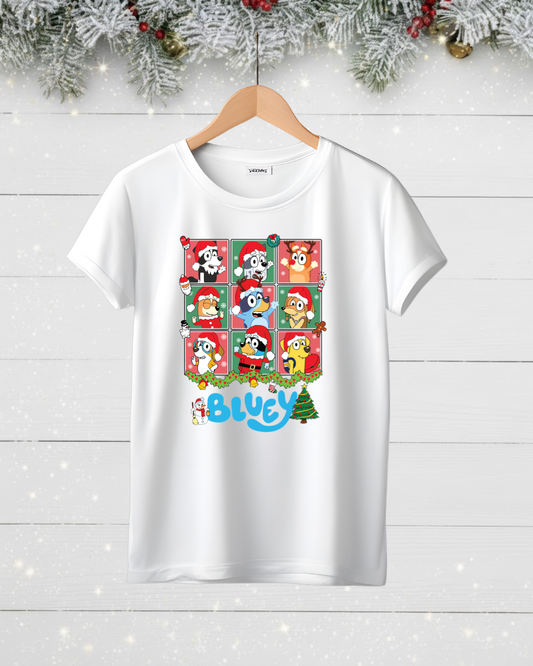 Children's Bluey Full Family Christmas T-shirt or Sweatshirt