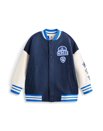 Paw Patrol Boys Blue Chase Varsity Jacket