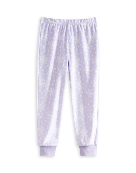 Disney Frozen Girls Purple Elsa Long Sleeve Long Leg Pyjama Set