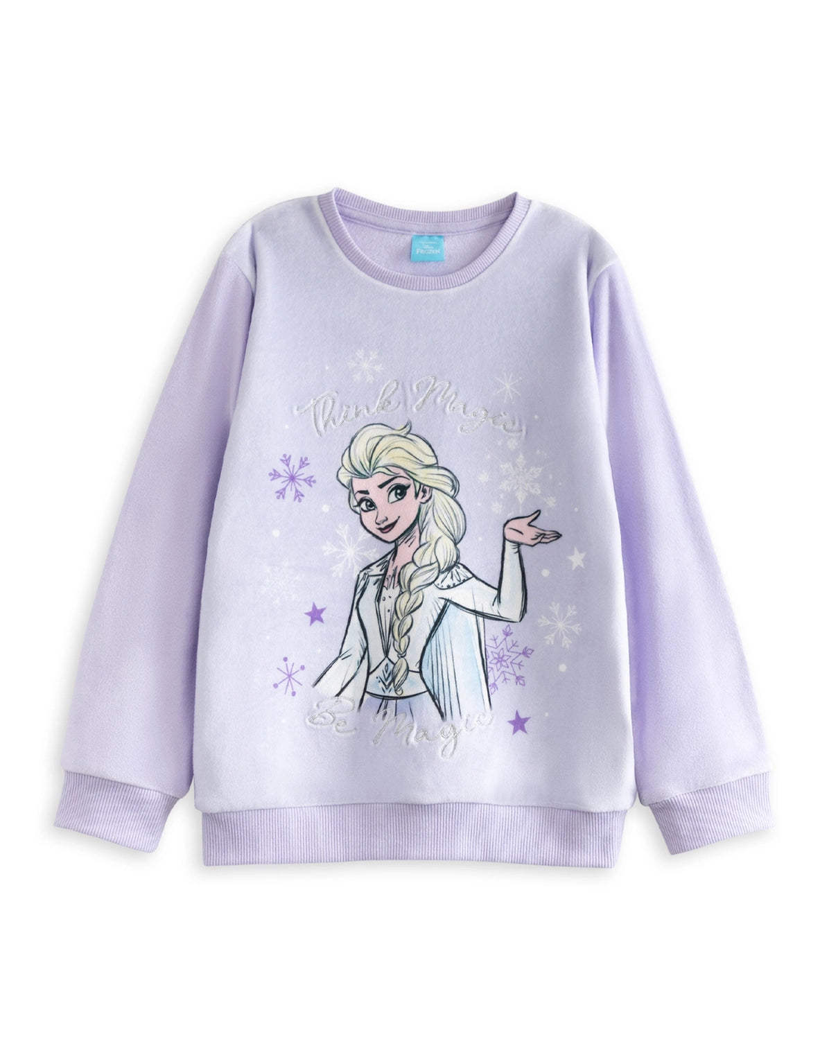 Disney Frozen Girls Purple Elsa Long Sleeve Long Leg Pyjama Set