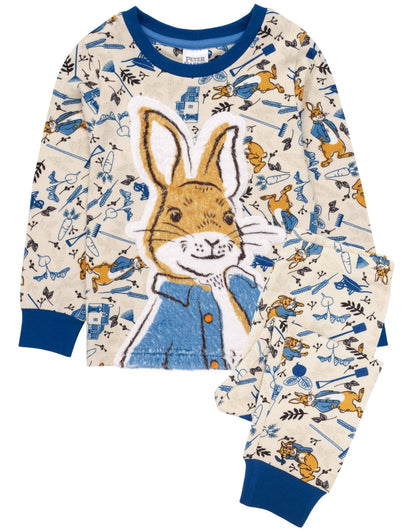 Peter Rabbit Boys Blue Peter Rabbit All-Over Print Long Sleeve Long Leg Pyjama Set