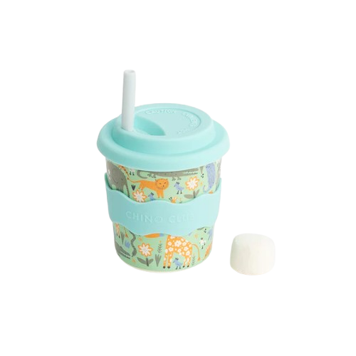 Wild Animal Chino Cup with Straw 8oz