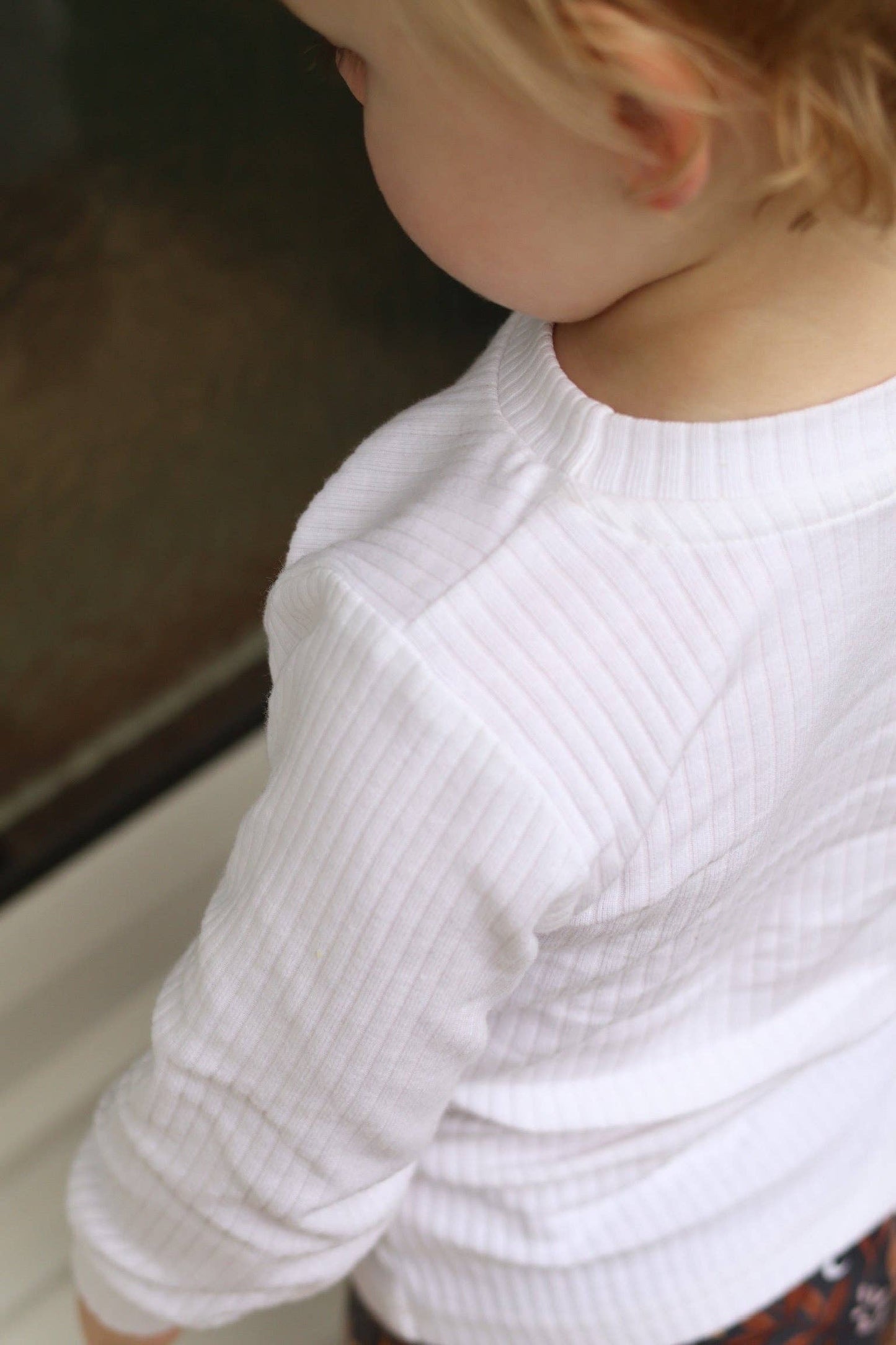 Ecru Ribbed Bodysuit