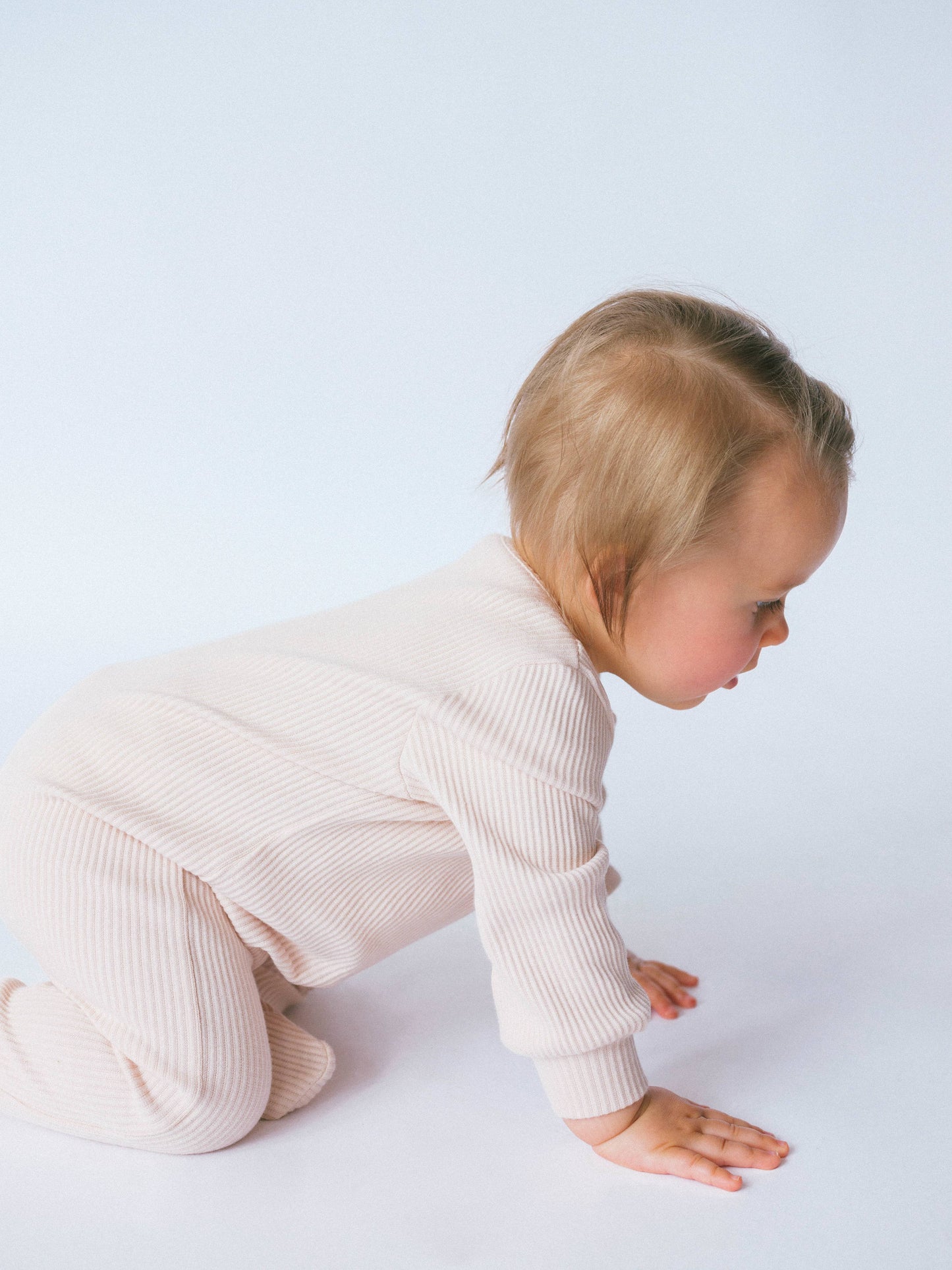 Zipped Embroidered Ribbed Sleepsuit| Colour Variants Available