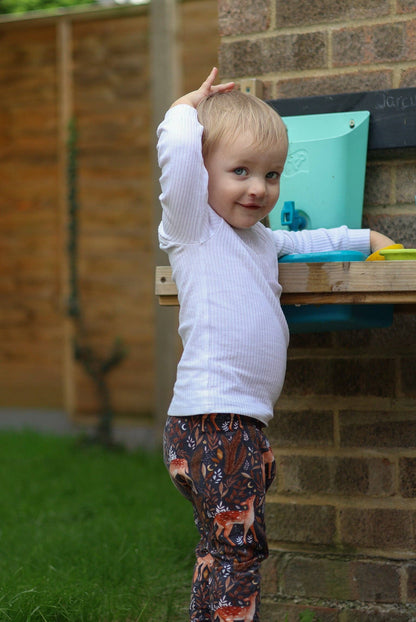 Ecru Ribbed Bodysuit