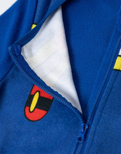 Fireman Sam Boys Blue Fire Suit Uniform Onesie