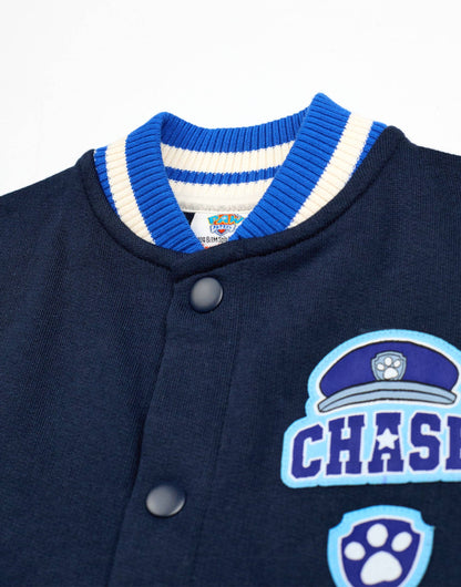 Paw Patrol Boys Blue Chase Varsity Jacket
